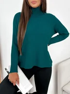 Swetry damskie - SWETER EFFAR TURKUSOWY ONE SIZE - Ubra - miniaturka - grafika 1