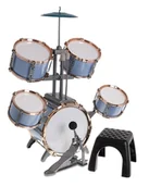 Instrumenty muzyczne dla dzieci - Zestaw Perkusji Błękitny - miniaturka - grafika 1