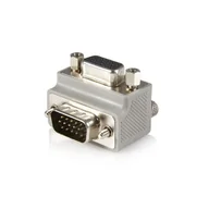 Adaptery i przejściówki - StarTech Right Angle VGA / VGA Cable Adapter Type 1 - M/F DB15 Szary GC1515MFRA1 - miniaturka - grafika 1