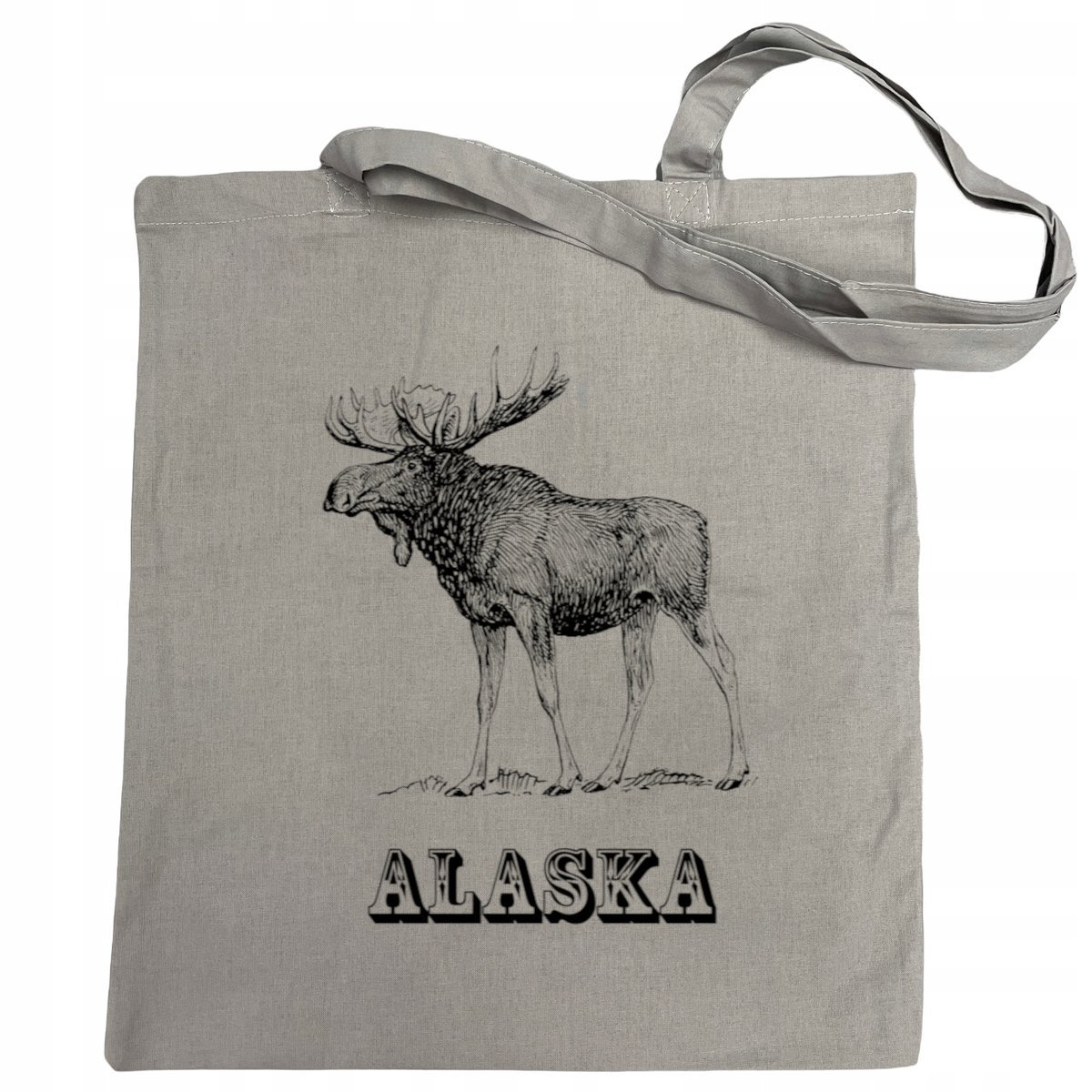 Torba na zakupy nadruk Łoś ALASKA
