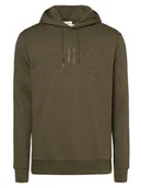 Bluzy męskie - Gant - Męska bluza z kapturem, zielony - miniaturka - grafika 1