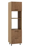 Meble kuchenne - Asti Słupek Wysoki Pod Zabudowę Piekarnika/Microfali Dpps2-60-38-220_Modern Fornir - miniaturka - grafika 1