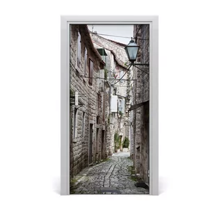 Fototapeta samoprzylepna DRZWI Uliczka Chorwacja, Tulup - Naklejki na ścianę - miniaturka - grafika 1
