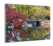 Deski do krojenia - druk osłonka z nadrukiem Ogród japoński most 60x52, ArtprintCave - miniaturka - grafika 1