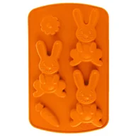 Formy do ciast - Forma silikonowa do pieczenia ciastek pralin zając króliczek zajączek wielkanocna foremka - miniaturka - grafika 1
