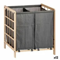 Organizery na łóżeczko - Kosz na pranie Brązowy Szary Drewno 30 L x 2 33 x 60 x 59,5 cm (12 Sztuk) - miniaturka - grafika 1