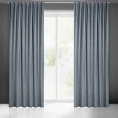 Zasłony - Zasłona MADLEN 140 x 300 cm taśma FLEX grafitowy - miniaturka - grafika 1