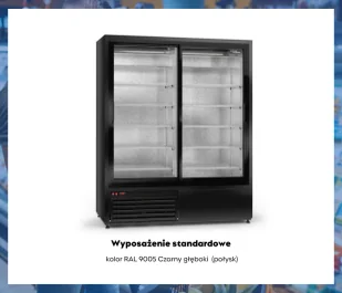 Szafa chłodnicza przeszklona SCh-SR 1400 ECOline RAPA - Szafy i witryny chłodnicze - miniaturka - grafika 5