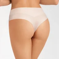 Majtki damskie - Gorsenia Figi brazyliany Vicky K567/1 Beżowe XXL Beżowy - miniaturka - grafika 1