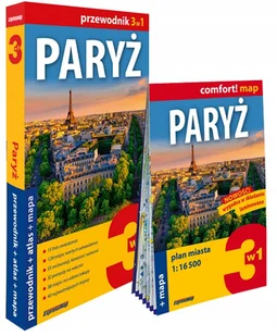 Paryż 3w1 przewodnik + atlas + mapa - Marta Kiełczewska Konopka - książka - Przewodniki - miniaturka - grafika 1