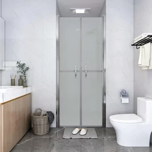 VidaXL Lumarko Drzwi prysznicowe, szkło mrożone, ESG, 71x190 cm 148792 VidaXL - Ścianki i drzwi prysznicowe - miniaturka - grafika 1