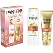 Zestawy kosmetyków damskich - Zestaw upominkowy Pantene Infinitely Long Szampon 400 ml + Odżywka 220 ml (8700216614870) - miniaturka - grafika 1