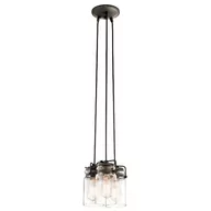 Lampy sufitowe - Elstead Lighting Wiązana lampa wisząca Brinley 3-punktowa - miniaturka - grafika 1
