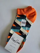 Skarpetki damskie - Kolorowe skarpety Happy Socks stopki unisex rozmiar 41-46 (3567) - miniaturka - grafika 1
