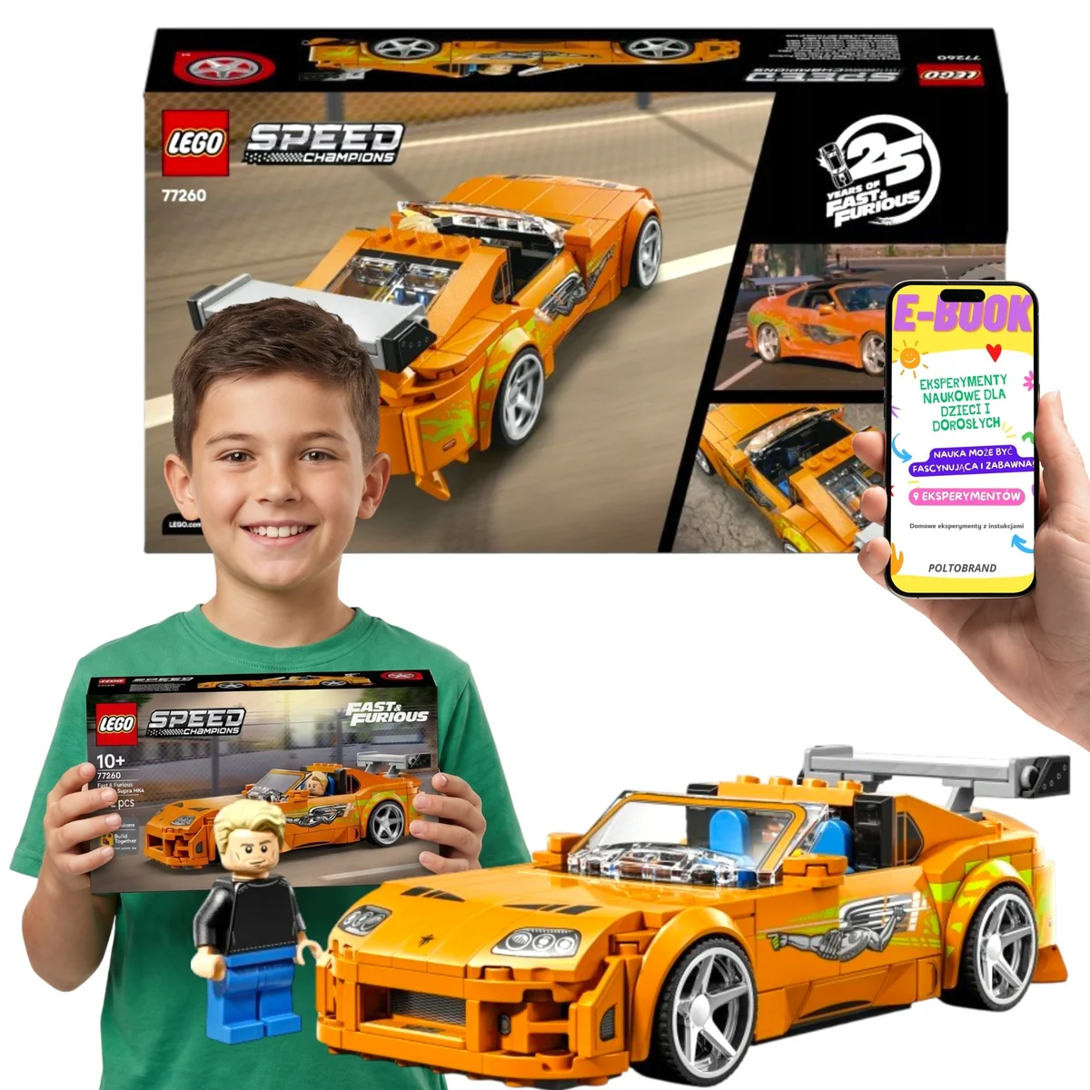 LEGO Speed Champions Toyota Supra MK4 77260 Szybcy i Wściekli Prezent Dla Dziecka
