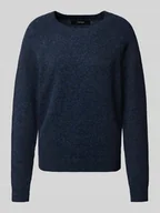 Swetry damskie - Sweter o kroju regular fit z prążkowanymi ściągaczami model ‘DOFFY’ - miniaturka - grafika 1