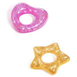 Koło dmuchane BESTWAY 36141 BESTWAY GLITTER FUSION SWIM RING 36141 – Wielokolorowy - Pływanie - miniaturka - grafika 1