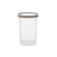 Pojemniki kuchenne - Pojemnik na żywność plastikowy kwadratowy Foodie 1200 ml transparentny - miniaturka - grafika 1