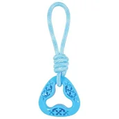 Zabawki dla psów - Zolux Zabawka Tpr Samba trójkątna ze sznurem 26cm - miniaturka - grafika 1