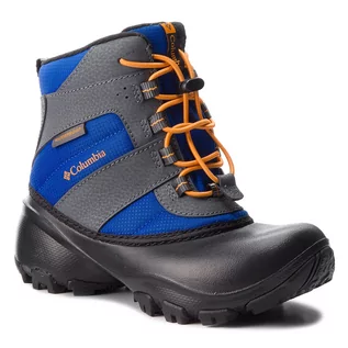 Śniegowce damskie - Columbia Śniegowce Childrens Rope Tow III Waterproof BC1322 Azul/Orange Blast 437 - grafika 1