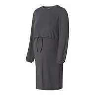 Sukienki ciążowe - ESPRIT Maternity Sukienka damska z długim rękawem, Charcoal Grey - 019, 40 - miniaturka - grafika 1