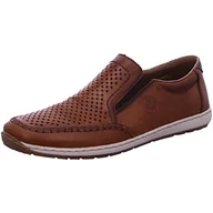 Półbuty męskie - Rieker Męskie wygodne buty 08868, męskie buty sznurowane, Braun 24, 44 EU - miniaturka - grafika 1