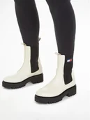 Botki damskie - Tommy Hilfiger Botki Damskie Ze Skórą 39 Ż2F - miniaturka - grafika 1