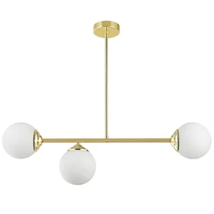 NOWOCZESNA LAMPA SUFITOWA WISZĄCA KLASYCZNE ZŁOTO FINO W3 - Lampy sufitowe - miniaturka - grafika 1