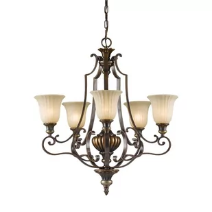 Elstead Lighting Lampa wisząca KELHAM HALL kol. BRĄZOWO-Złoto (FE/KELHALL5 UPLT) - Feiss - - Lampy sufitowe - miniaturka - grafika 2