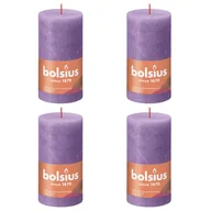 Świece - Bolsius Świece pieńkowe Shine, 4 szt., 130x68 mm, żywy fiolet - miniaturka - grafika 1