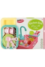 Zestaw kuchenny Nella zlew żółty plus akcesoria MEGA CREATIVE 549848 - Zabawy w naśladowanie dorosłych Zestaw kuchenny Nella zlew żółty plus akcesoria MEGA CREATIVE 549848 - Zabawy w naśladowanie dorosłych - miniaturka - grafika 1