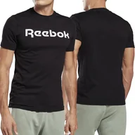 Koszulki męskie - Reebok t-shirt koszulka męska czarna bawełna Classic GJ0136 L - miniaturka - grafika 1