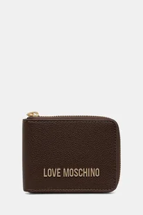 Love Moschino portfel damski kolor brązowy JC5639PP1NLD0301 - Portfele - miniaturka - grafika 1