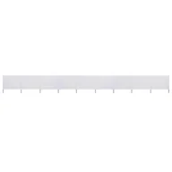 Parawany - vidaXL Parawan 9-skrzydłowy z tkaniny, 1200x120 cm, piaskowa biel vidaXL - miniaturka - grafika 1