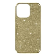 Etui i futerały do telefonów - iPhone 14 Pro Max Glitter Etui Regulowane Silikonowe Półsztywne złote - miniaturka - grafika 1