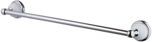 Bisk Wieszak Grenada 460 mm chrom biały - Wieszaki łazienkowe - miniaturka - grafika 1