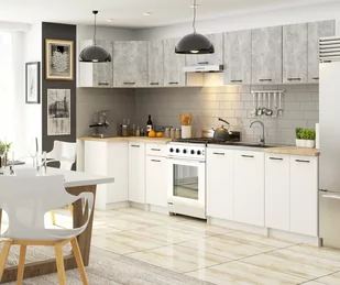 Szafka OLIWIA W80 H580 BIAŁA / BETON - Meble kuchenne - miniaturka - grafika 4