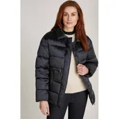 Kurtki damskie - Calvin Klein Satynowa kurtka | Regular Fit - miniaturka - grafika 1