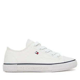 Trampki Tommy Hilfiger T3X9-33846-0890100 Biały - Buty dla chłopców - miniaturka - grafika 1