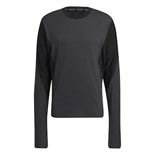 adidas Męska bluza M WB LS Tee, czarna/węglowa, L - Bluzy męskie - miniaturka - grafika 1