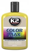 Kosmetyki samochodowe - K2 COLOR MAX 200 ŻÓŁTY wosk koloryzujący nabłyszcza i chroni - 200ml - miniaturka - grafika 1