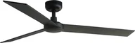 Wentylatory sufitowe - Energooszczędny wentylator sufitowy z pilotem zdalnego sterowania Rudder L Czarny 132 cm - miniaturka - grafika 1