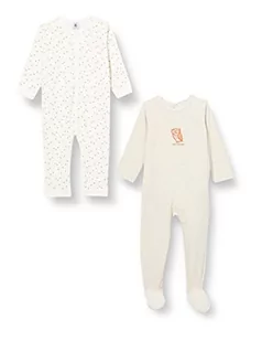 Petit Bateau Zestaw 2 bawełnianych śpioszków dla niemowląt, uniseks (2 sztuki), wariant 1, 18 miesi?cy - Piżamy chłopięce - miniaturka - grafika 1