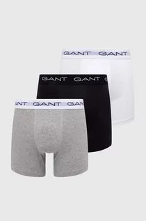 Majtki męskie - Gant bokserki 3-pack męskie kolor szary - grafika 1