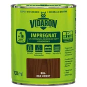 Farby i impregnaty do drewna - Impregnat Ochronno-Dekoracyjny Ogrodowy R06 Dąb Ciemny 0,7l VIDARON - miniaturka - grafika 1