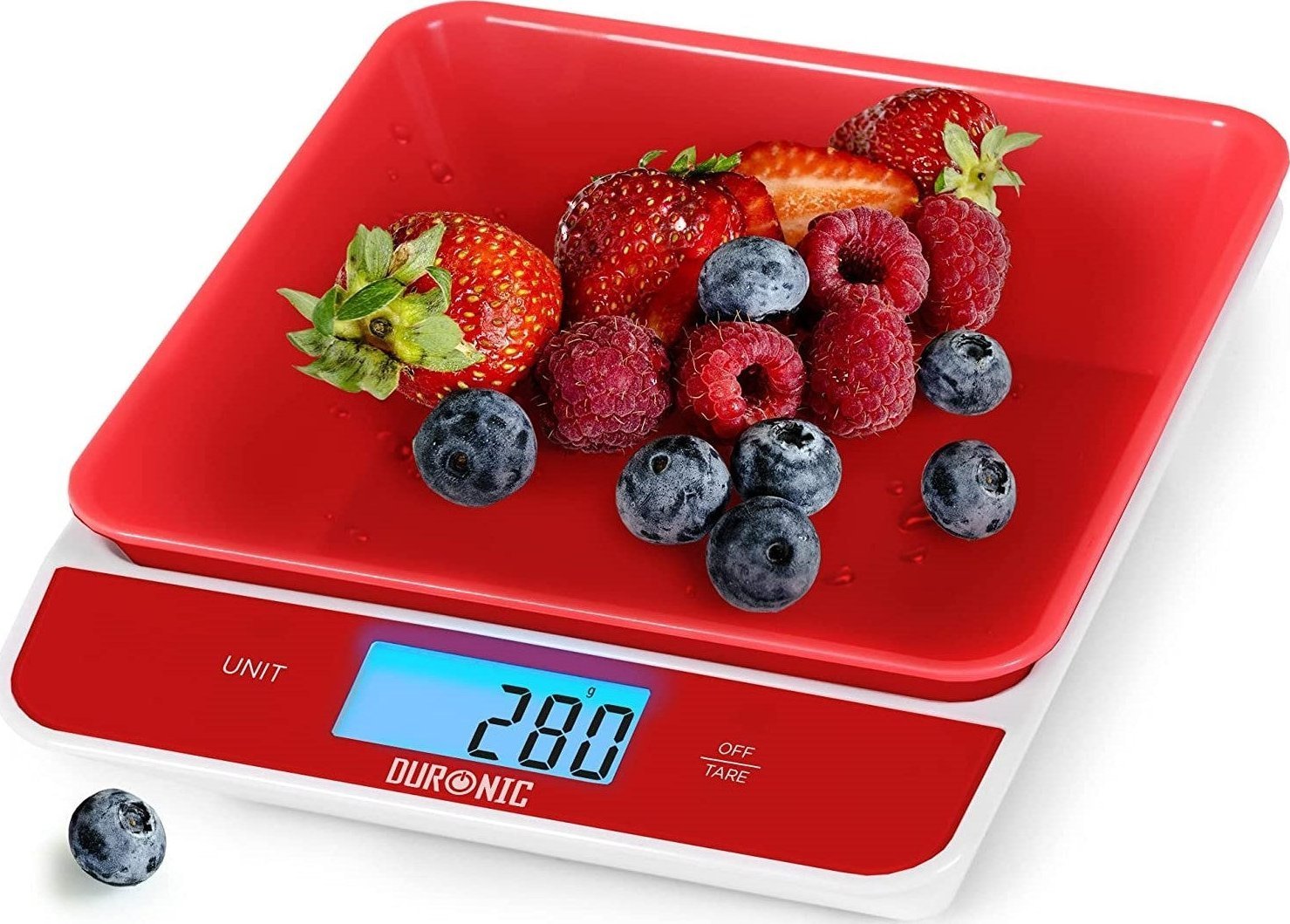 Duronic KS100 RD z misą do 5kg czerwono - biała