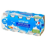 Kefiry, jogurty, maślanki - Carrefour Classic Fermentowany napój mleczny do picia 1 kg (10 x 100 g) - miniaturka - grafika 1