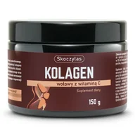Włosy, skóra, paznokcie - Skoczylas Kolagen wołowy z witaminą C, proszek, 150 g - miniaturka - grafika 1