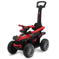 Jeździki dla dzieci - Jeździk z rączką Mega czerwony Baby Mix - miniaturka - grafika 1