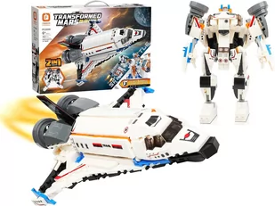 Zestaw Klocków STATEK KOSMICZNY 2w1 Transformers Robot Klocki 363 Elementy - Roboty dla dzieci - miniaturka - grafika 1